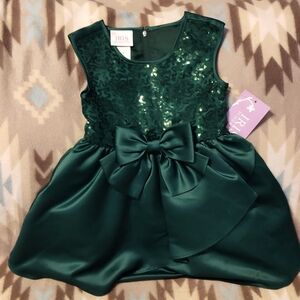 Kids 3T Green Christmas Dress